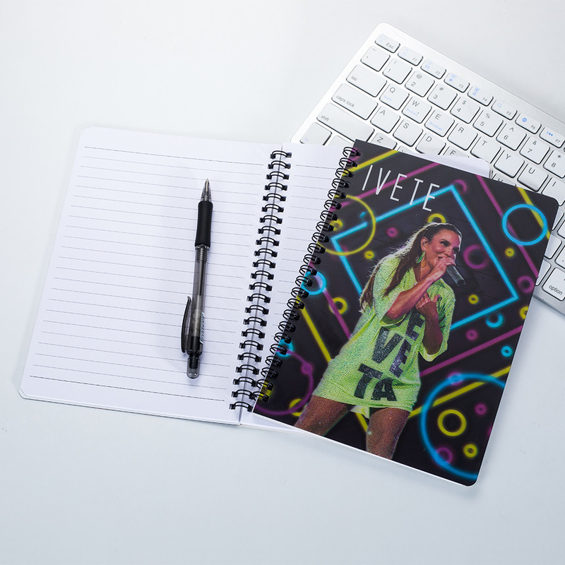 Estudante Papel Reciclado PET Impressão 3D Cobertura Lenticular Notebooks de tamanho personalizado a granel