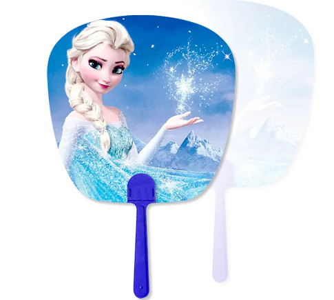 Impressão de imagem lenticular 3D de plástico personalizado PET Flip Publicidade Fan PP Fan Impressão 3D Fan de mão Business Gift