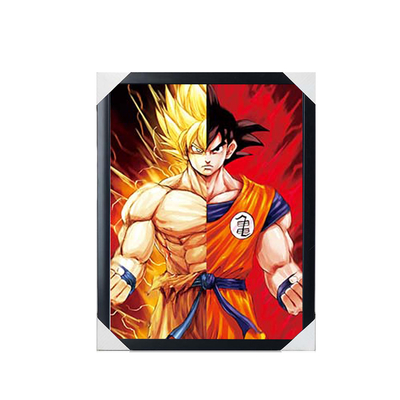 Comic japonês Dragon Ball One Piece Demon Slayer Branqueador Impressão 3D Anime Pinturas Suspensas Decoração de Parede Rolos Pôster
