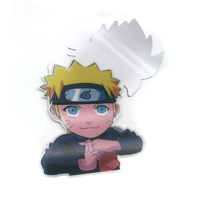 Autocolantes personalizados à prova d'água mudando flip Motion Sticker Lenticular 3D Anime Sticker para decoração de bagagem de carro laptop