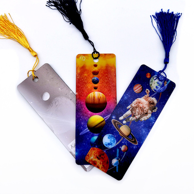 Marca de favoritos 3D Lenticular Astronauta Marca de favoritos da Galáxia Para promoções atraentes