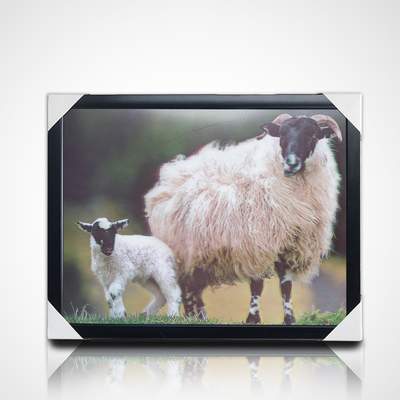 Impressão 3D de cartazes lenticulares PET personalizados Pintura 3D com quadro PS preto para decoração residencial