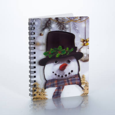 hot sales design personalizado A4 A5 3d lenticular espiral diário de exercícios notebook com capa 3d para estudantes