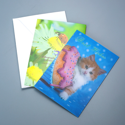 Impressão Lenticular 3D Custom Kpop Cartão Postal/ Cartão de Visita