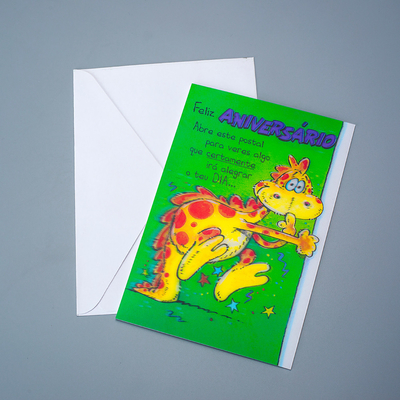 Cartões 3D personalizados Cartões postais lenticulares Cartões de convite animados