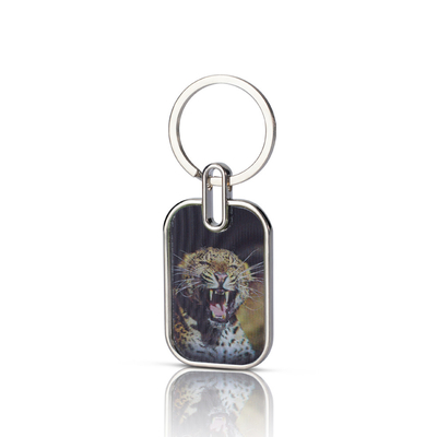 Epoxy impresso por encomenda Acrílico transparente Holográfico Keycharm Cartoon Keychain Acrílico Com Anime