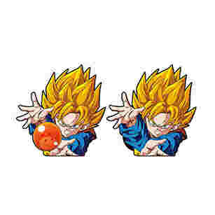 Atacado Dragon Ball Design Impermeável 3D Anime Autocolantes Mudança Flips Decals Lenticular Autocolantes Anime
